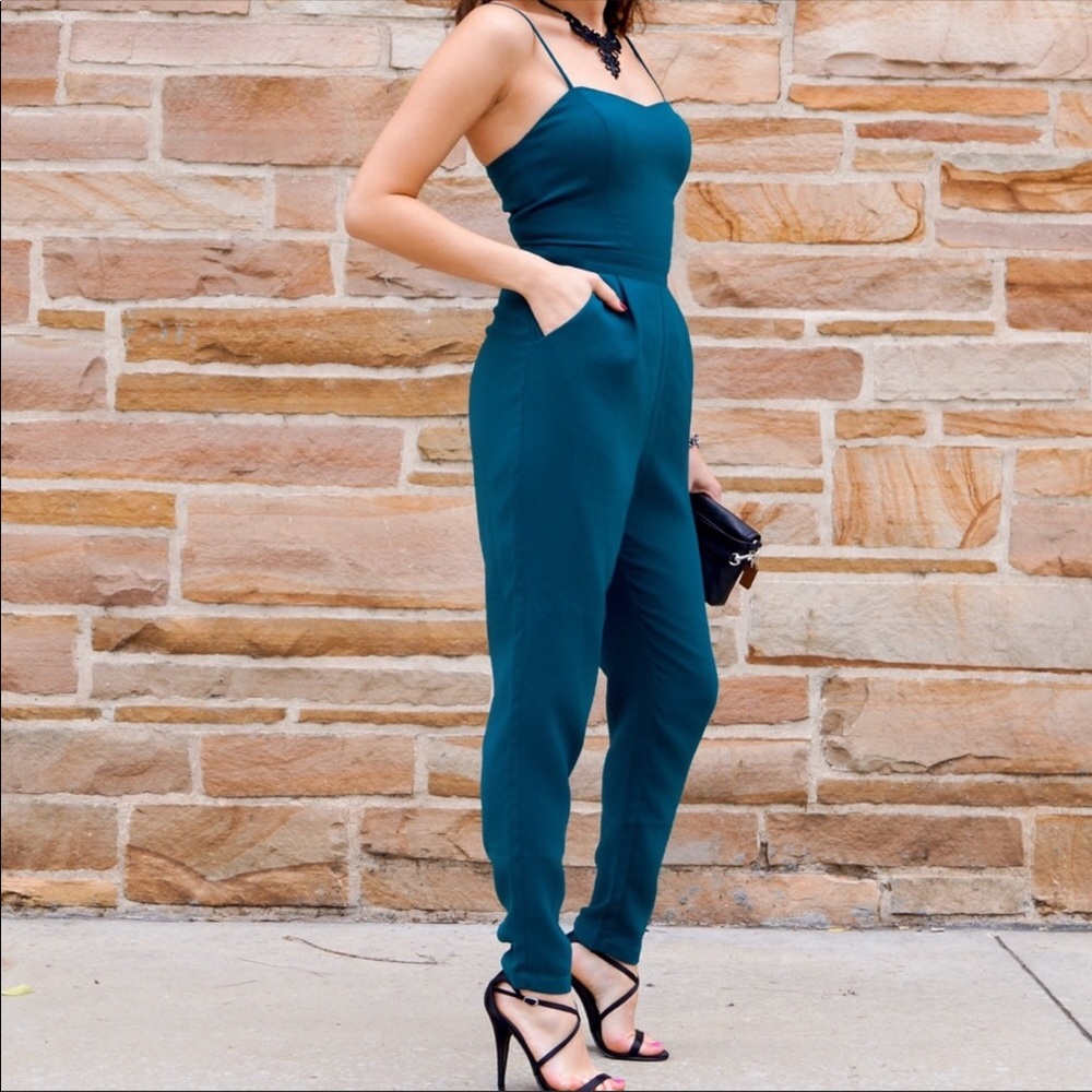 Green jumpsuit